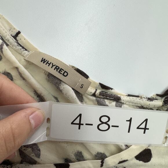 Whyred Shirt Womens Small Cheetah Leopard Print Short Sleeve Lightweight Tee Top - Picture 3 of 6